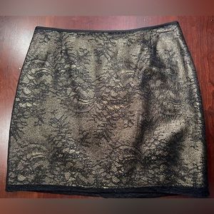 Elie Tahari Cindy skirt in Gold Multi, size 12 (US)